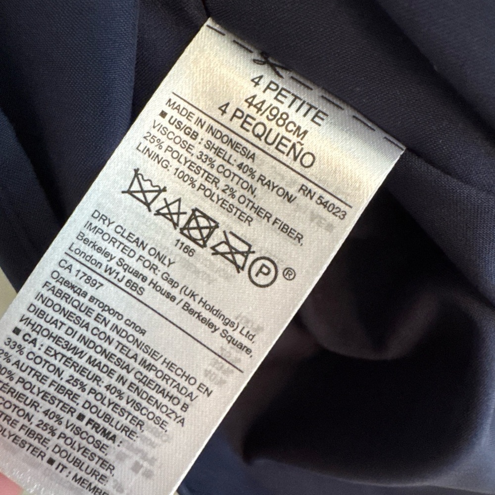 Banana Republic Limited Edition Strapless Mini Cocktail Dress Blue 4P - Picture 8 of 11